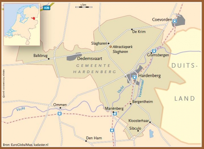 gemeente Hardenberg plattegrond