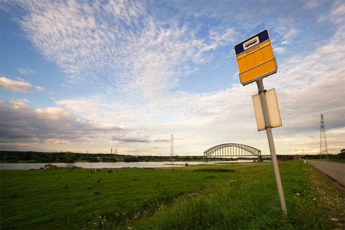 Bushalte Rijn Platteland Openbaar vervoer