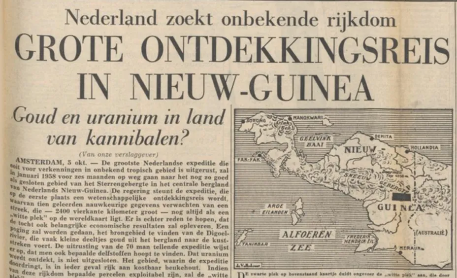 Krantenartikel KNAG-expeditie
