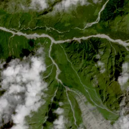 Overstroomd gebied Nepal
